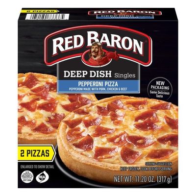 Red Baron Deep Dish Singles Pepperoni Pizzas