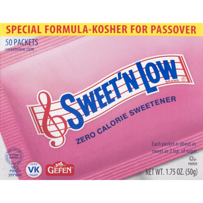 Sweet'N Low Zero Calorie Sweetener Packets - 50 CT