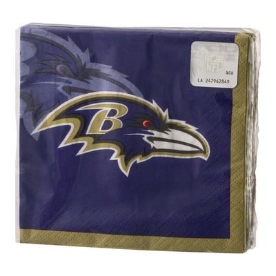 Creative Converting Baltimore Ravens 2 Ply Napkins - 16 CT
