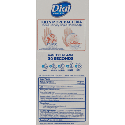 Dial Complete Antibacterial Foaming Hand Wash, Spring Water