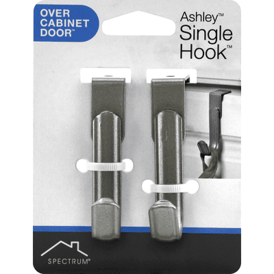 Spectrum Single Hook, Over Cabinet Door, Ashley