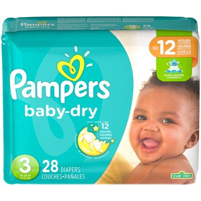 Pampers Baby-Dry Diapers Size 3