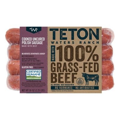 Teton Waters Ranch Uncured Grass-Fed Beef Polish Sausage