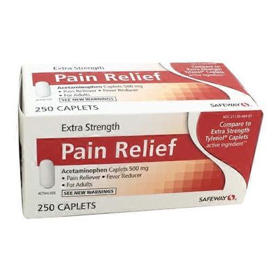 Signature Care Pain Relief, Extra Strength, 500 mg, Caplets