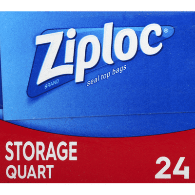 Ziploc Storage Bags Quart 24 Ct Instacart