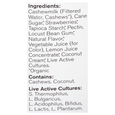 Forager Project Strawberry Dairy-Free Cashewgurt