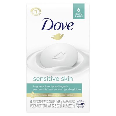Dove Beauty Bar More Moisturizing Than Bar Soap Sensitive Skin