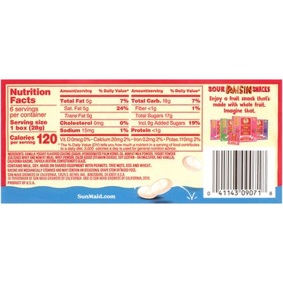 Sun-Maid Vanilla Yogurt Covered Raisins