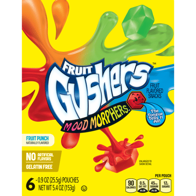 Gushers Betty Crocker Fruit Mood Morphers Fruit Flavored Snacks Fruit Punch