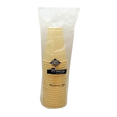 First Street Artstyle Ivory Plastic Cup 12 Oz