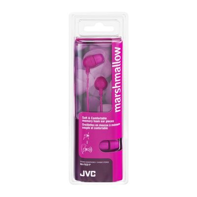JVC Marshmallow Stereo Headphones Pink