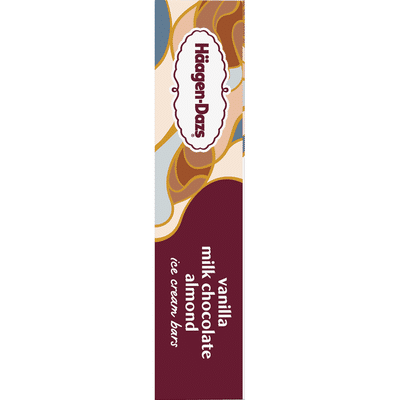 Haagen-Dazs Vanilla Milk Chocolate Almond Ice Cream Bars