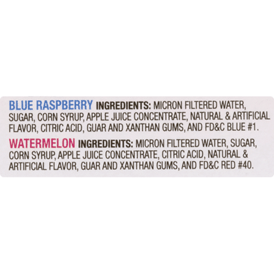 Luigi's Italian Ice, Real, Blue Raspberry/Watermelon