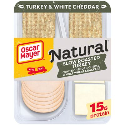 Oscar Mayer Natural Slow Roasted Turkey Breast & White Cheddar Meat & Cheese Plate