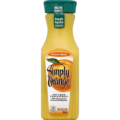 Simply Orange Pulp Free Orange Juice