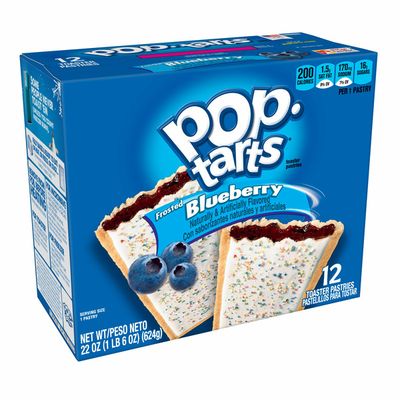 Kellogg's Pop-Tarts Toaster Pastries, Breakfast Foods, Baked in the USA, Frosted Blueberry