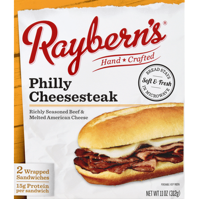 Rayberns Wrapped Sandwiches, Philly Cheesesteak
