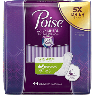 Poise Incontinence Panty Liners