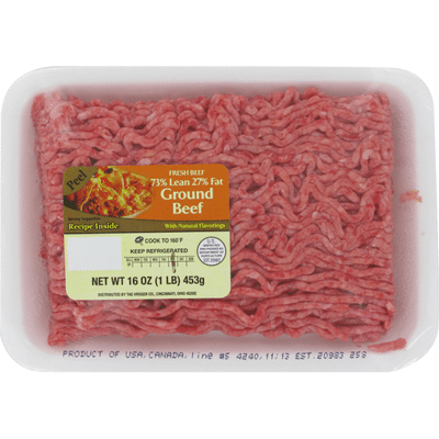 Kroger Ground Beef (16 oz) - Instacart