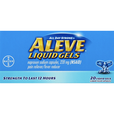 Aleve Pain Reliever/Fever Reducer, 220 mg, Liquid Gels