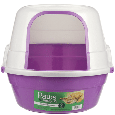 Paws Happy Life Enclosed Cat Pan