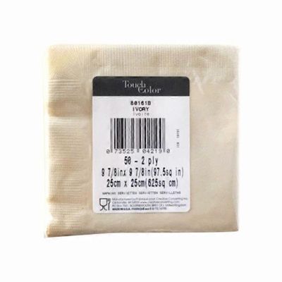 Touch of Colors 2-Ply Beverage Napkins - Ivory