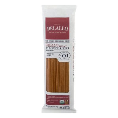 DeLallo Organic Whole Wheat Capellini #1