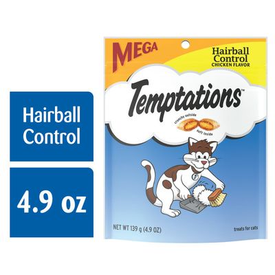 Temptations Hairball Control Cat Treats, Chicken Flavor