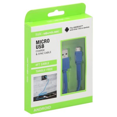 Itek Micro USB, Charge & Sync Cable, Android