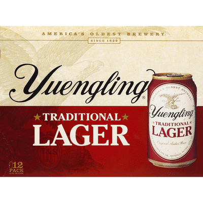 Yuengling Beer, Lager, Traditional, 12 Pack