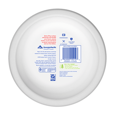 Dixie Ultra Paper Bowls, 20oz Disposable Bowl (Designs May Vary)