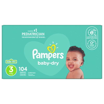 Pampers Baby Dry Diapers Size 3