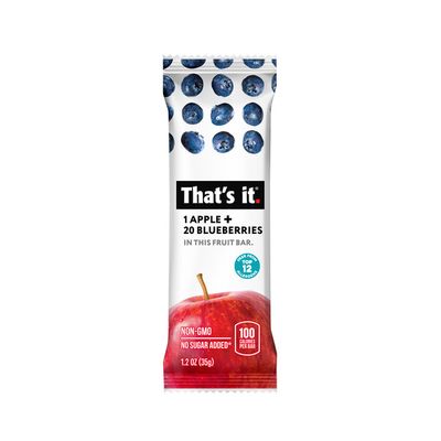 That's it. Apple + Blueberry Fruit Bar