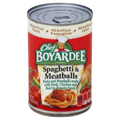 Chef Boyardee Spaghetti And Meatballs In Tomato Sauce