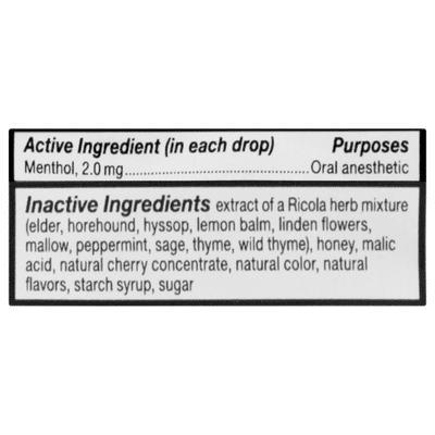 Ricola Herb Throat Drops, Cherry Honey