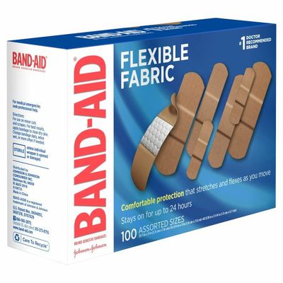 Band-Aid Brand Flexible Fabric Adhesive Bandages, Assorted Sizes