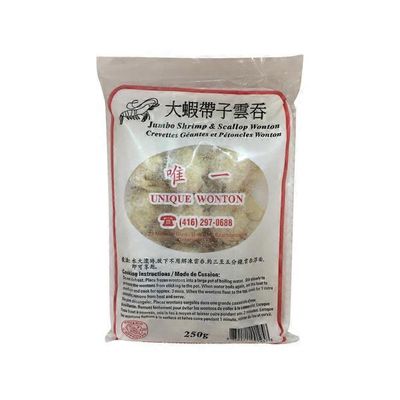Unique Jumbo Shrimp Scallop Wonton
