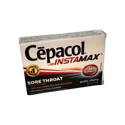 Cepacol Sucrose Free Arctic Cherry Instamax Lozenges