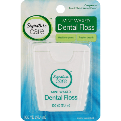 Signature Care Dental Floss, Mint Waxed