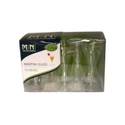 Lillian Mini Clear Plastic Martini Glass