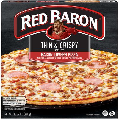 Red Baron Thin & Crispy Crust Bacon Lovers Pizza