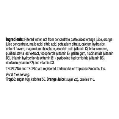 Tropicana Orange No Pulp with Calcium and Vitamin D Juice Beverage