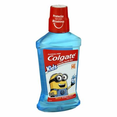 Colgate Fluoride Rinse, Anticavity, Despicable Me, Bello Bubble Fruit, Kids