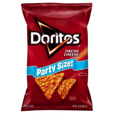 Doritos Nacho Cheese Party Size Tortilla Chips
