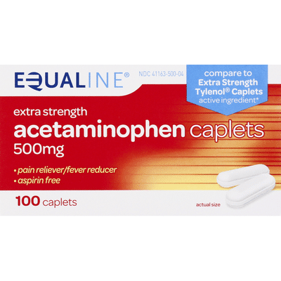 Equaline Acetaminophen, Extra Strength, 500 mg, Caplets