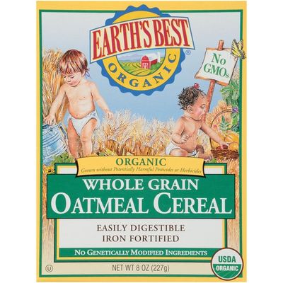 Earth's Best Whole Grain Oatmeal Cereal