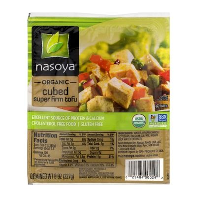 Nasoya Tofu, Super Firm, Organic, Cubed