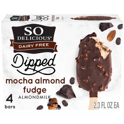 So Delicious Dairy Free Dipped Mocha Almond Fudge Almond Milk Frozen Dessert Bar