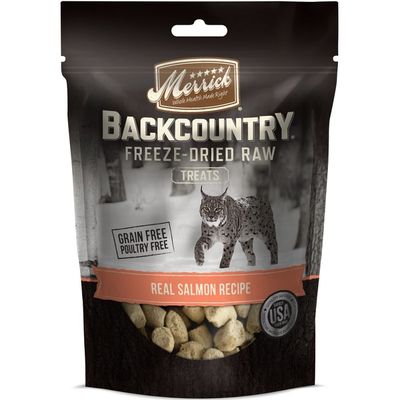 Merrick Backcountry Freeze-Dried Raw Real Pacific Salmon Recipe Treats for Cats