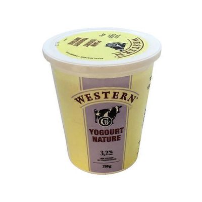 Western Premium BBQ Products 3.2% Milk Fat Plain Yogurt
